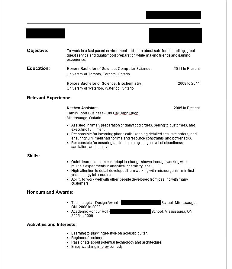 Put resume no experience