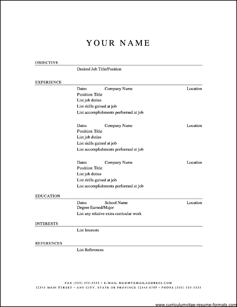 open office resume templates