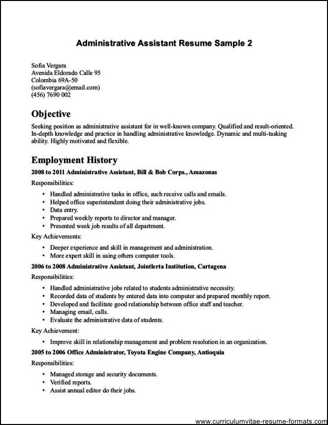 School Office Assistant Resume 10 Entry Level Administrative