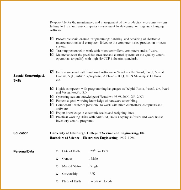 4 computer proficiency resume skills examples
