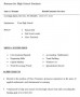Resume for High School Students