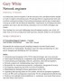 Sample Network Engineer CV Template