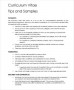 Sample Teaching CV Template