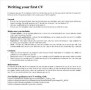 Simple Acting CV Template Download