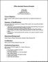 Office Assistant Resume Sample