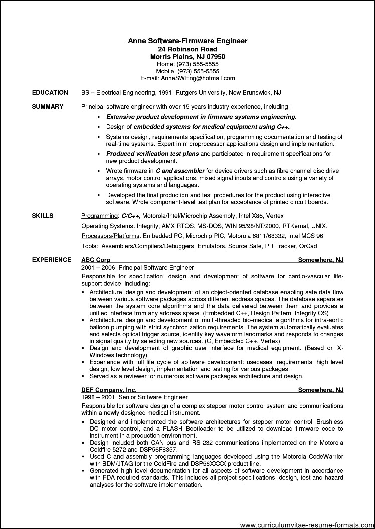 resume samples for experienced professionals free download
