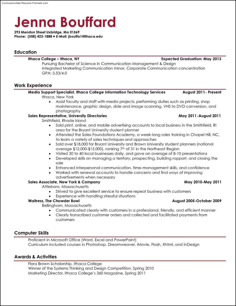 college resume template download  free samples  examples