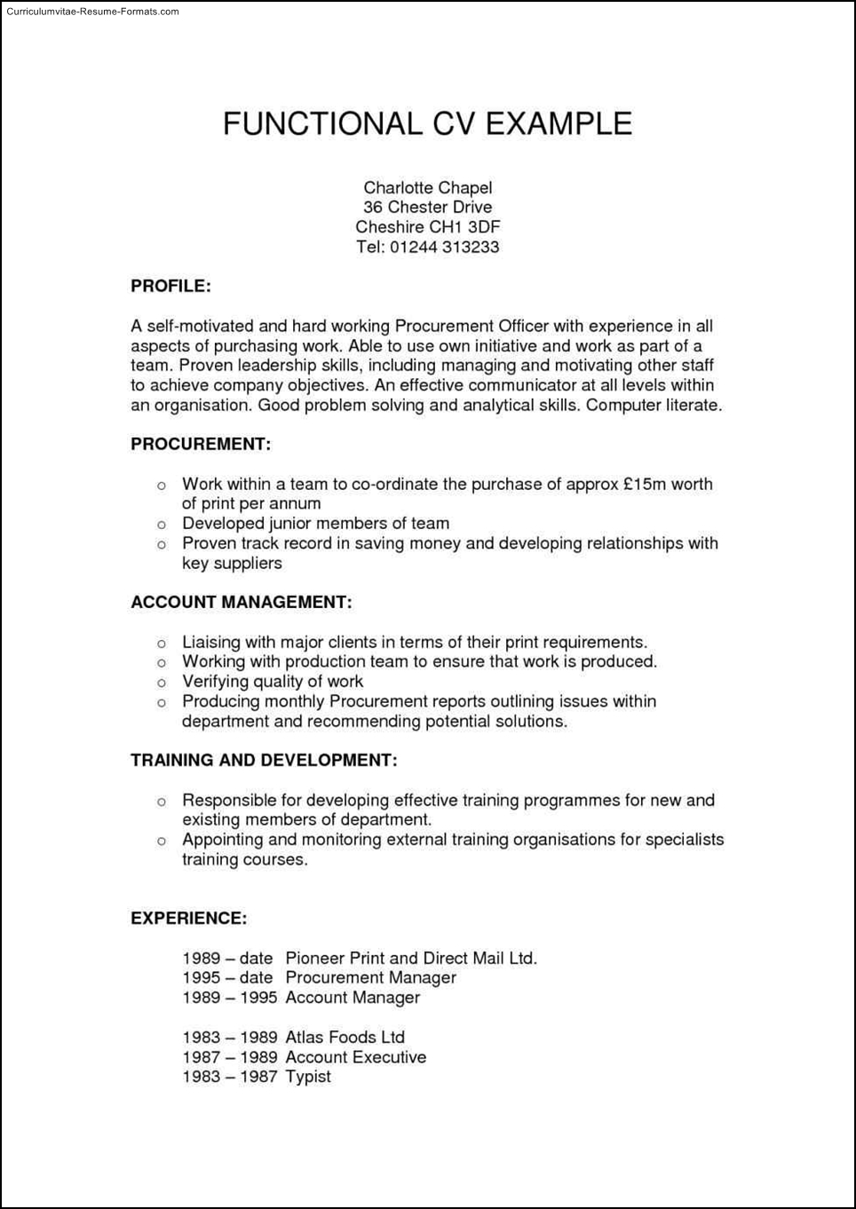 Combined Resume Template Free Samples Examples Format Resume 