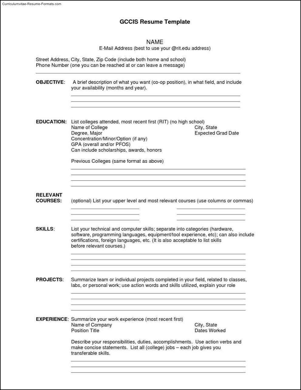 free pdf resume templates