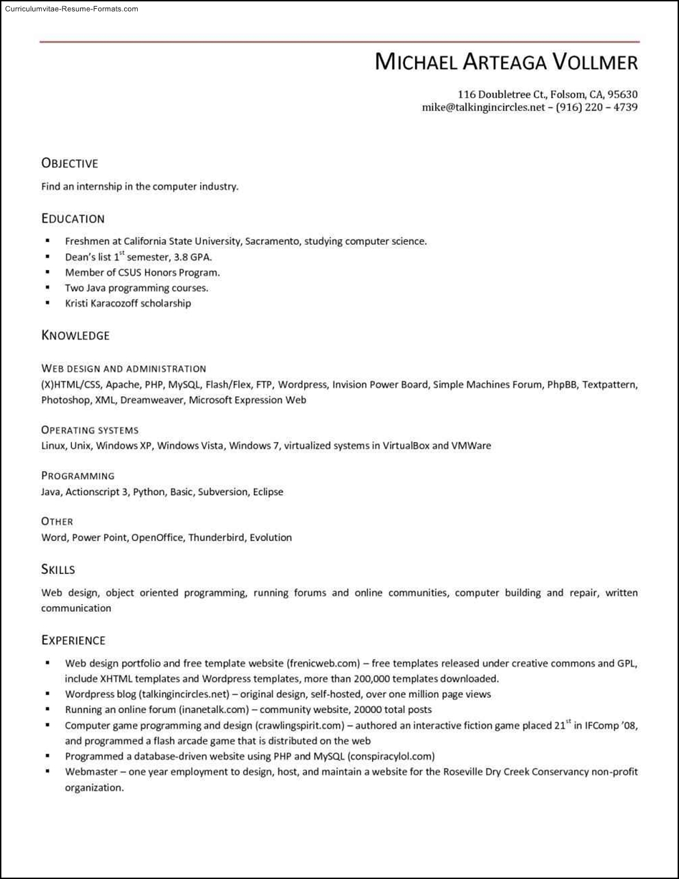 free resume templates open office