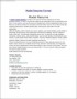 Modeling Resume Template