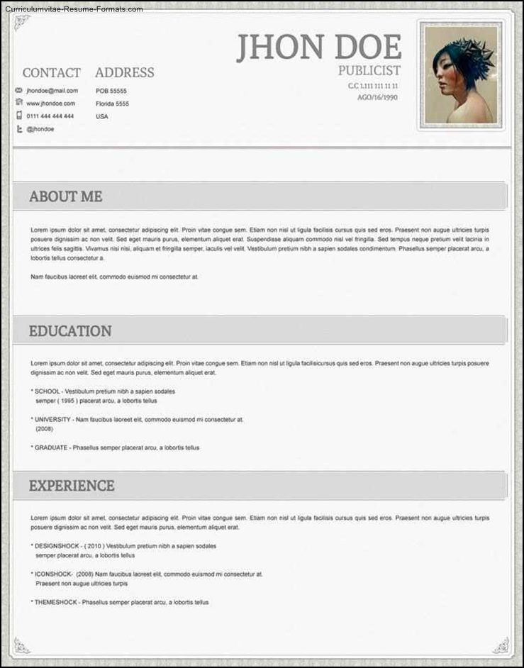 most effective resume templates