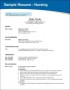 Nursing Graduate Resume Template