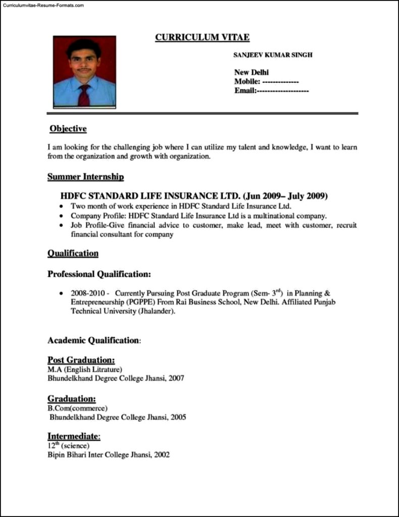 Official Resume Template