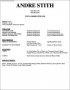 Performing Arts Resume Template