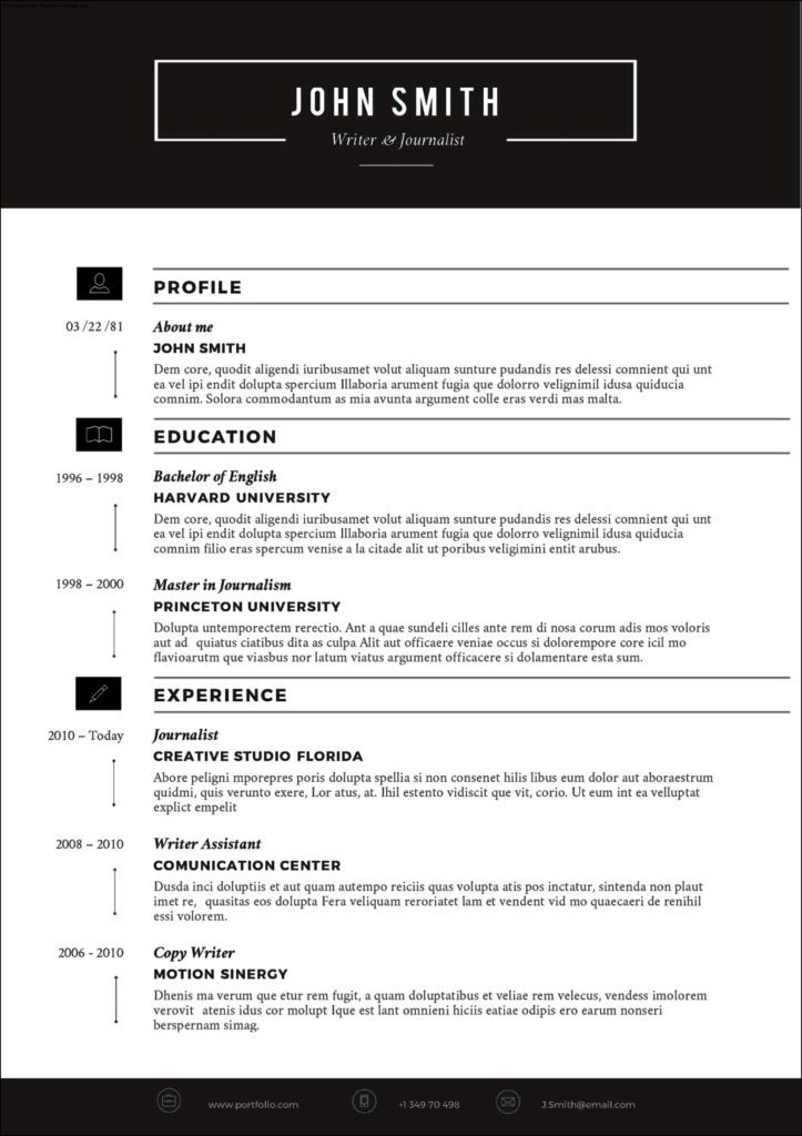 Photo Resume Template
