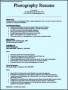 Photography Resume Templates