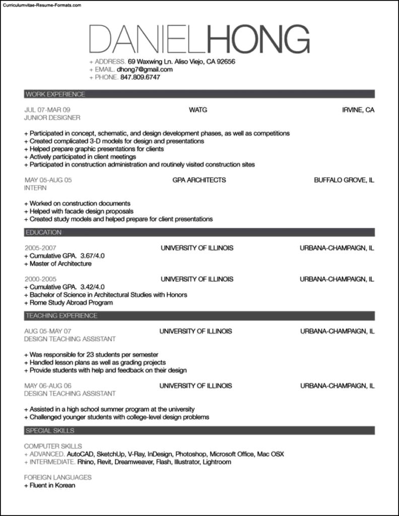 Professional Resume Templates