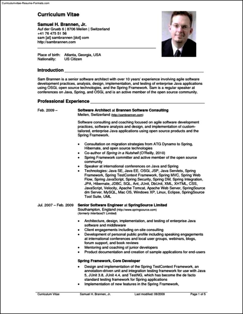 Resume And Cv Templates