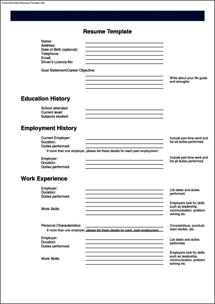 Resume Builder Template