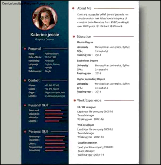 Resume Cv Templates Free