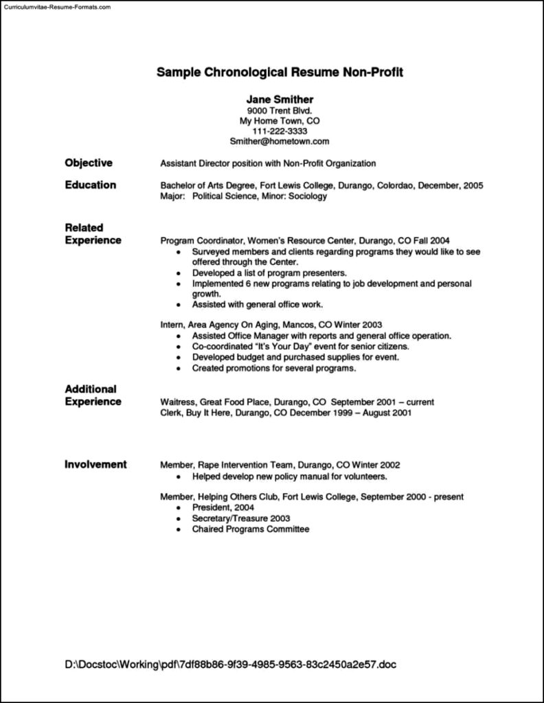 Resume Examples Templates