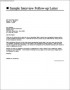 Resume Follow Up Letter Template