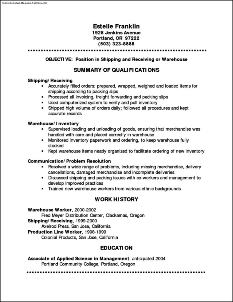 Resume Free Template