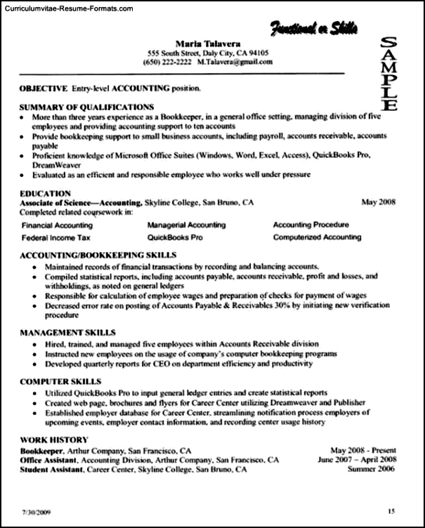Resume Template For College Student