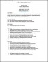 Resume Template For Word