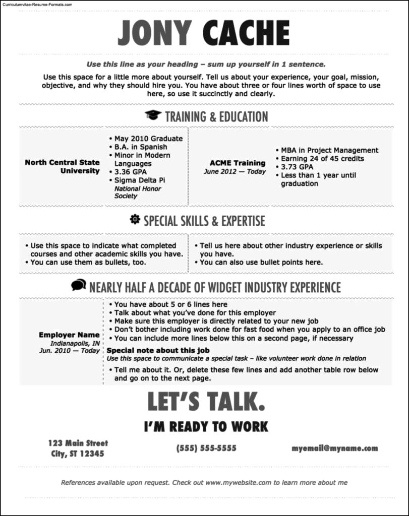 Resume Template Modern