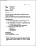 Resume Template Outline