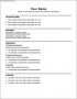 Resume Templates Basic