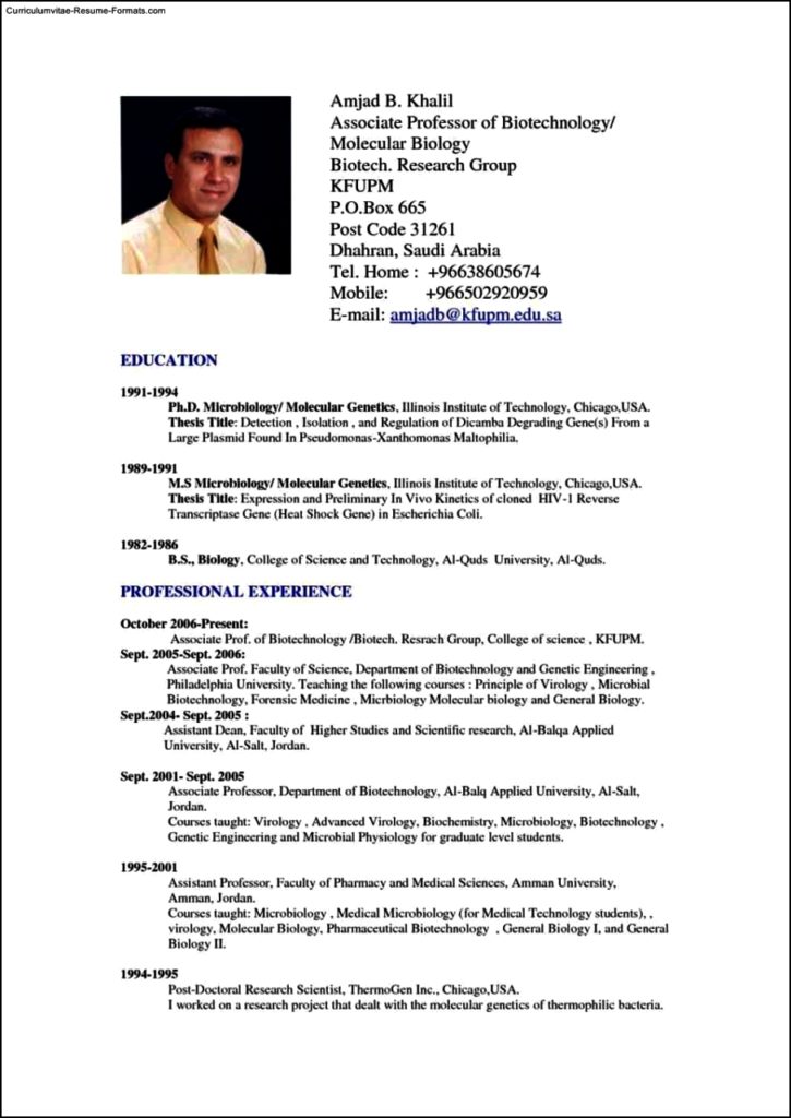Resume Templates Doc