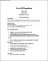 Resume Templates For A Job