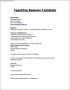 Resume Templates For Education Jobs