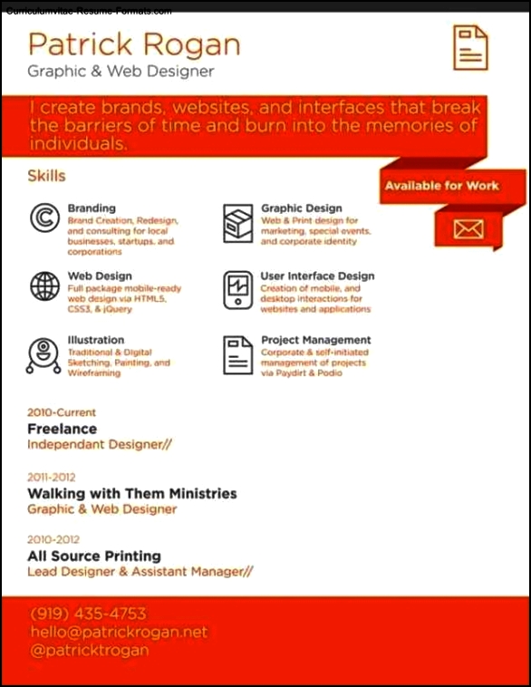 Resume Templates For Google Docs