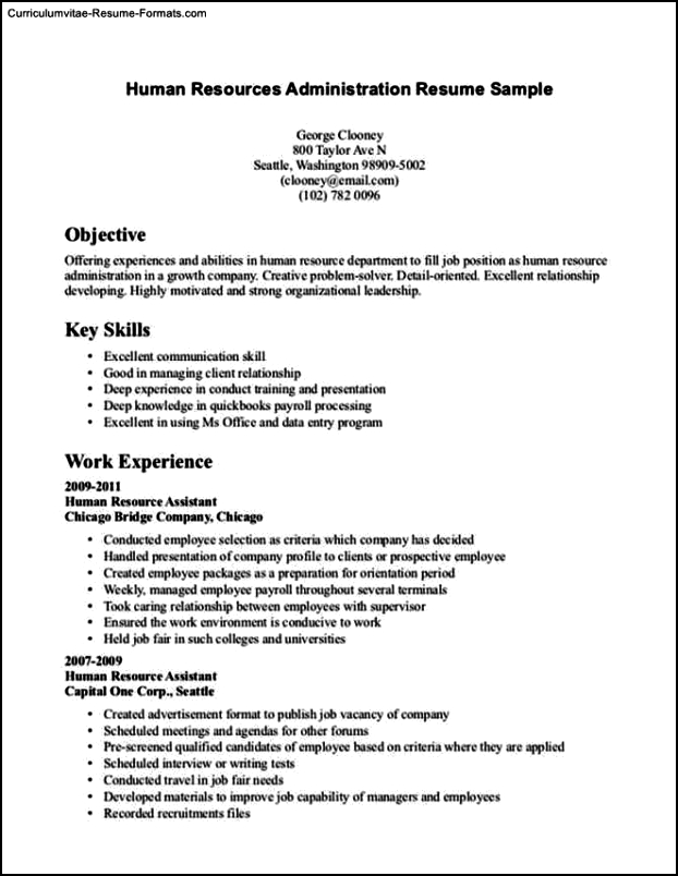 Resume Templates For No Experience