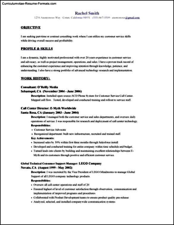 Resume Templates Objectives