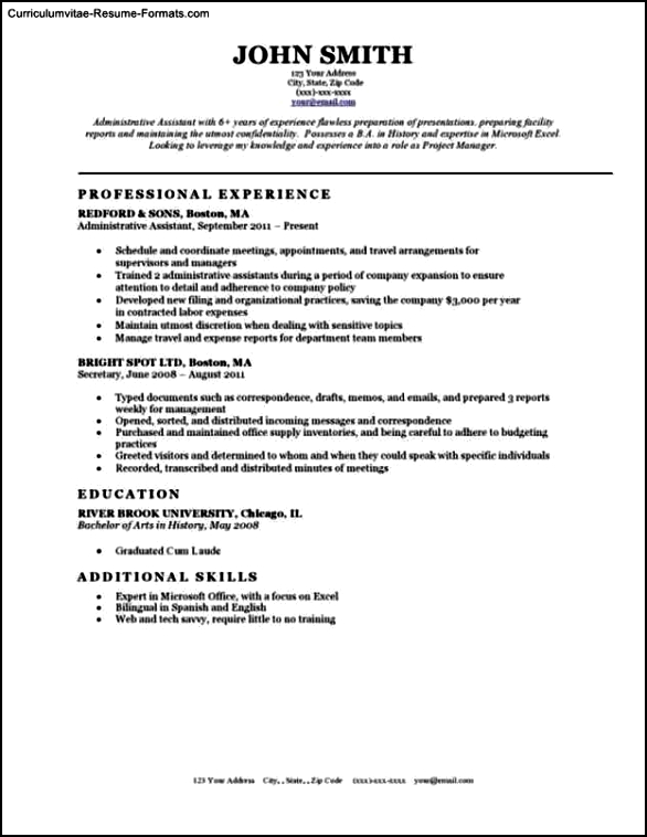 Resume With Photo Template