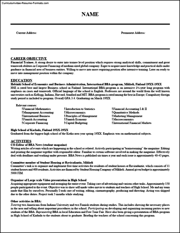 Sample Teacher Resume Templates