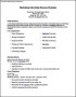 Summer Internship Resume Template