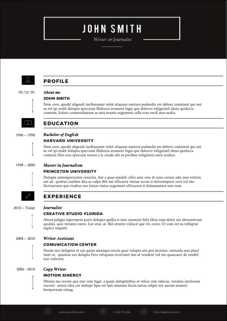 Templates For A Resume