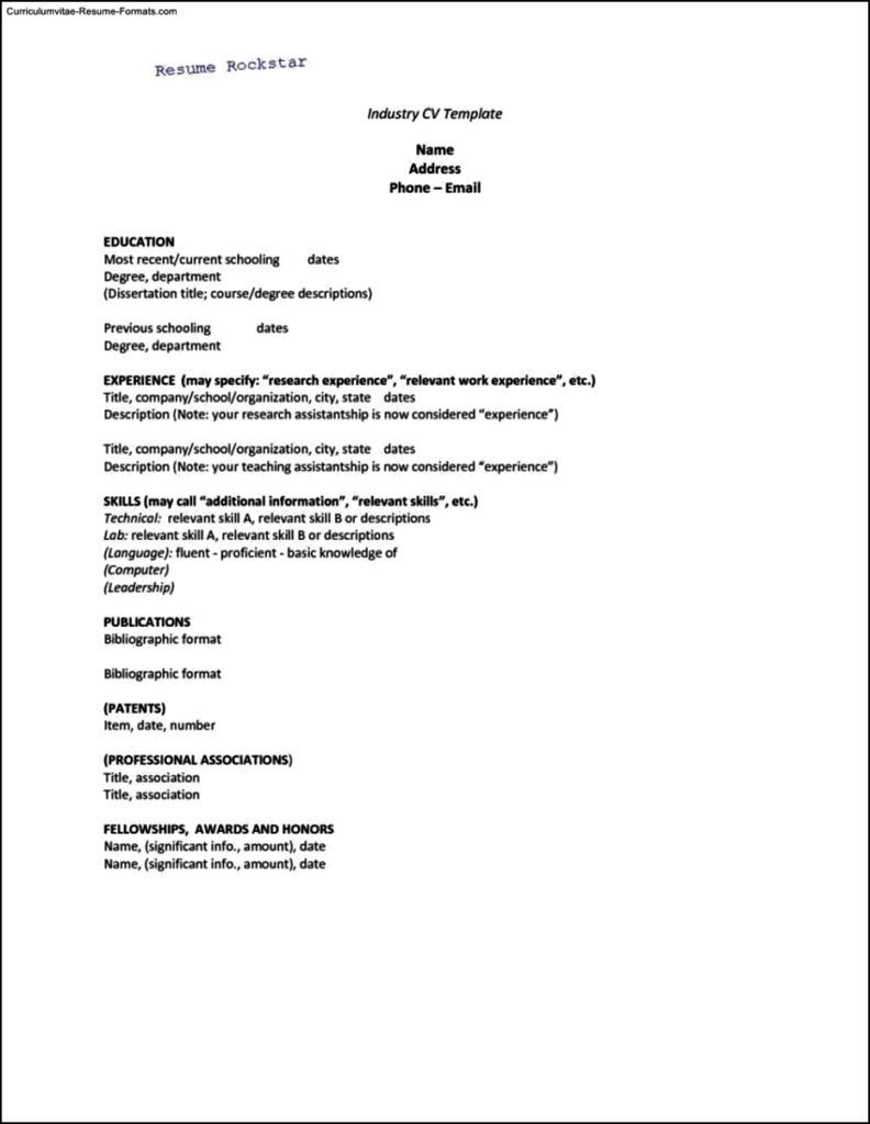 Templates For Resume Cover Letters