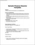 Templates Of Resume