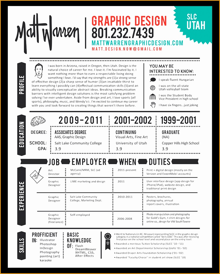 Graphic design resume1055847