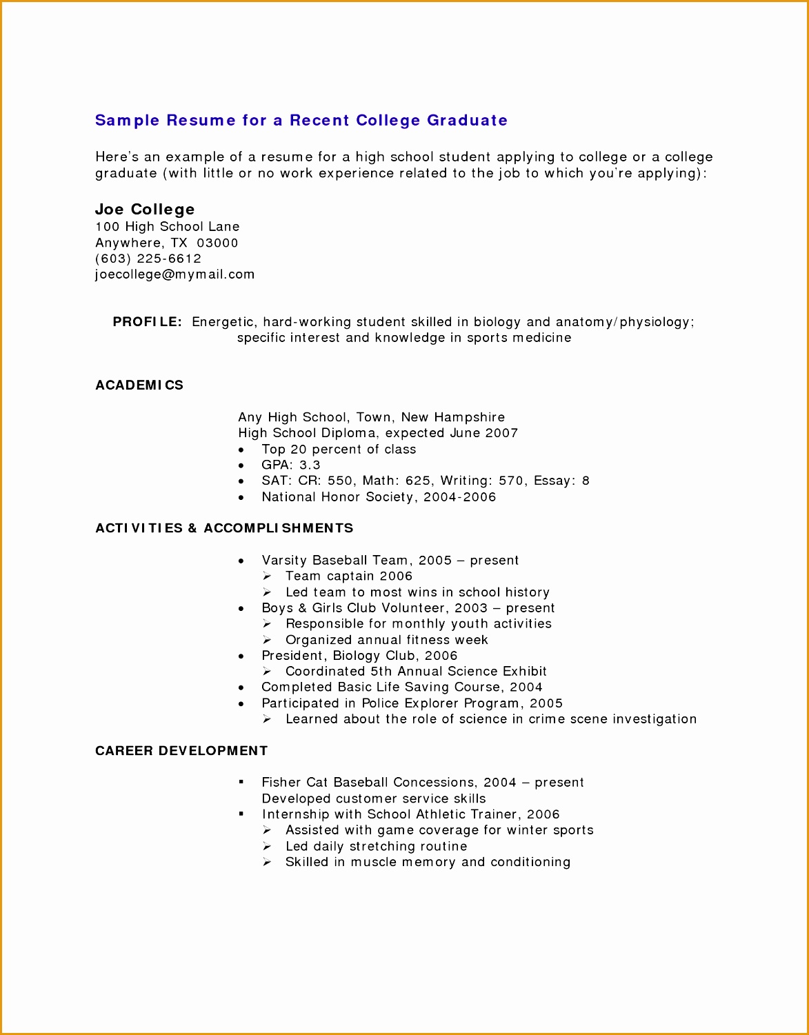 Student Resume Sample No Experience student resume samples no Sample Resume For Students With No Experience