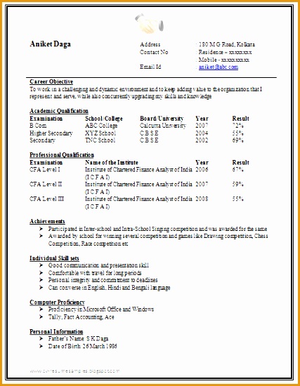 Awesome e Page Resume Sample For Freshers Career427550 379c7eb72ac a987d7aedb8b62550427