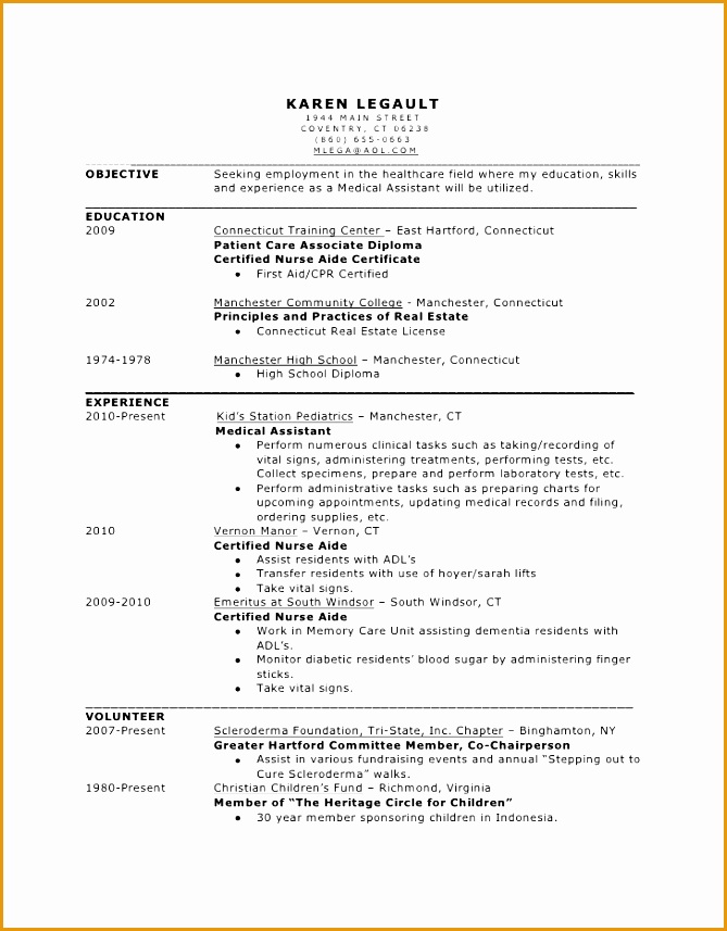 medical assistant resume graduate857669