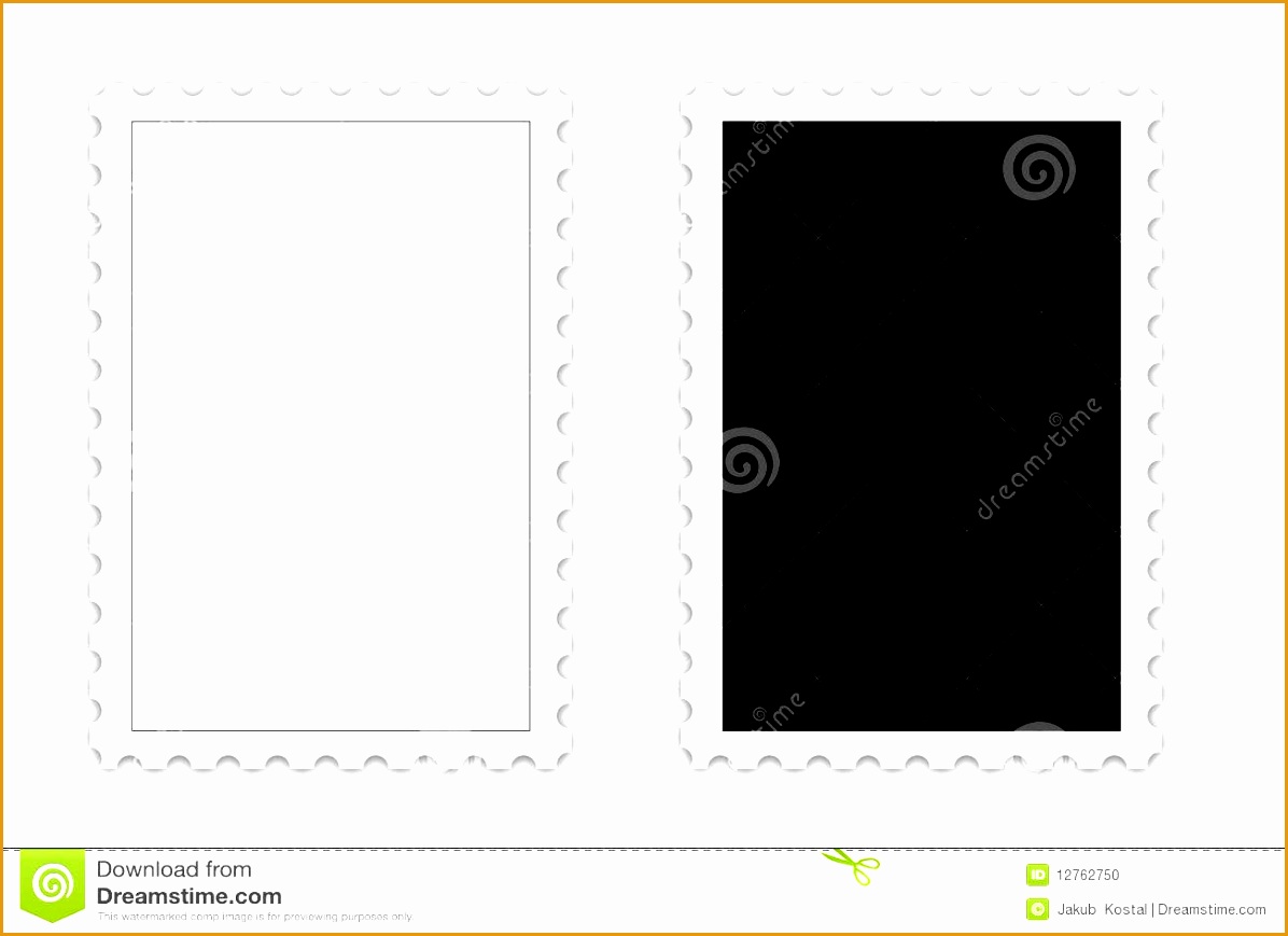 stock photo postage stamp template image8691196